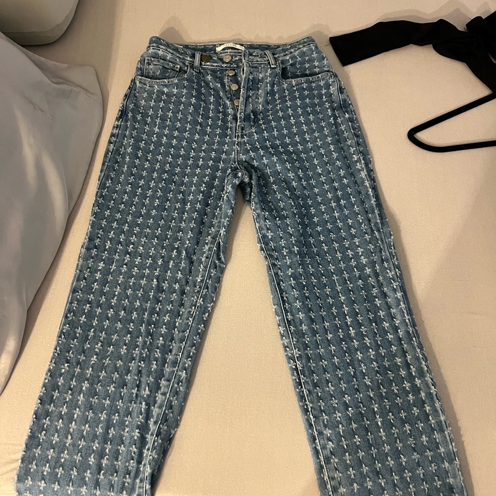 PacsSun Blue Patterned Jeans